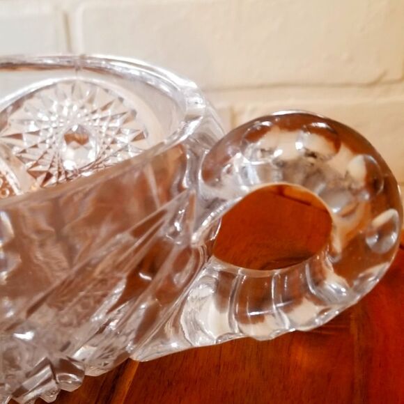 McKee Martec Clear EAPG Large Sugar Bowl with Lid, Star and Arch - Picture 3 of 5